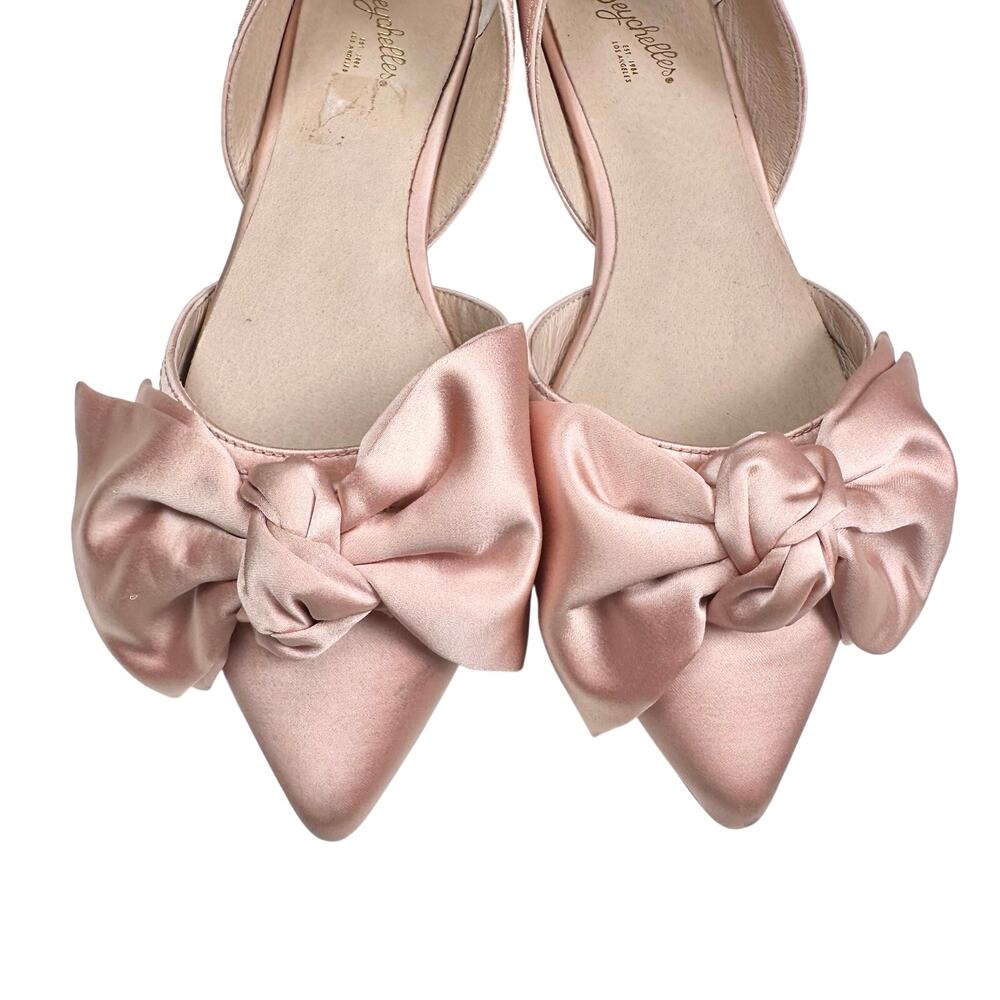 Seychelles | Women | Sheila d’Orsay Blush Pink Romantic Satin Bow Flats | Size 8 - Picture 7 of 16